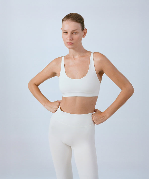 Scoop Bra Top - Pearl