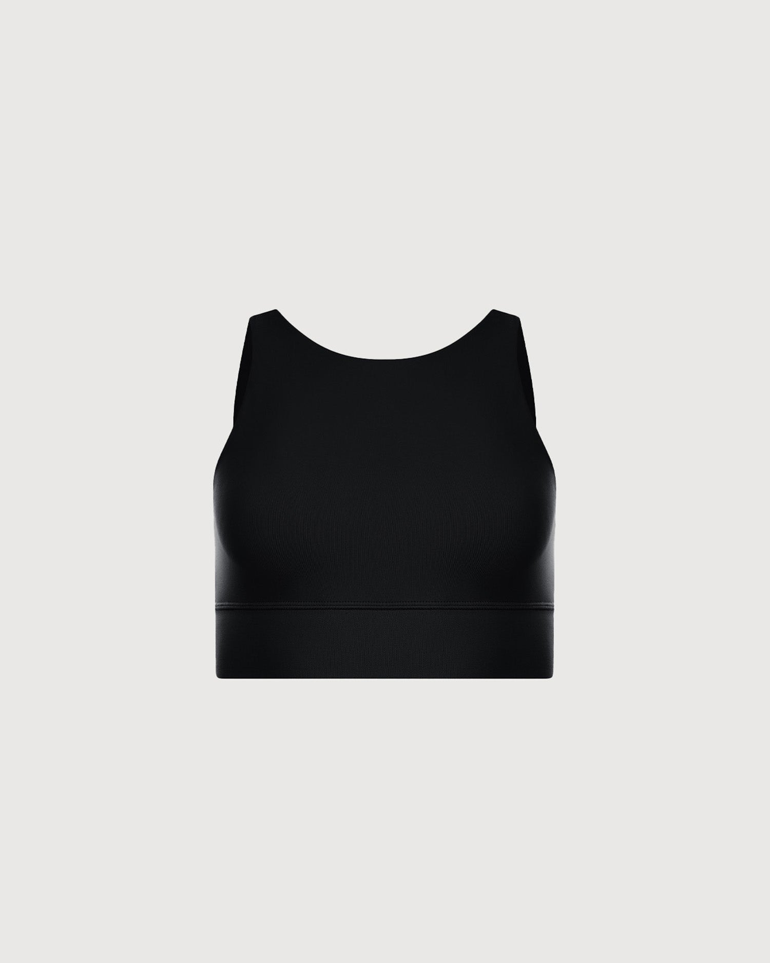 High Neck Bra Top - Black