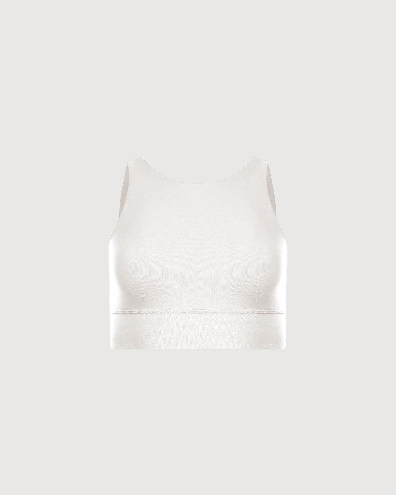 High Neck Bra Top - Pearl