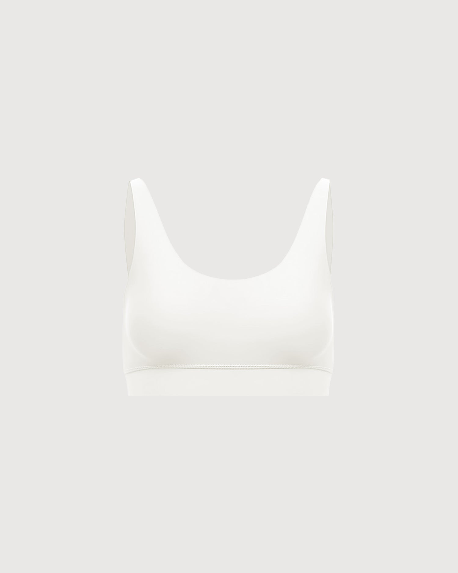 Double Scoop Bra Top - Pearl