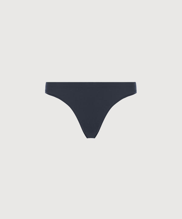 Mid Rise Thong 3 Pack - Navy