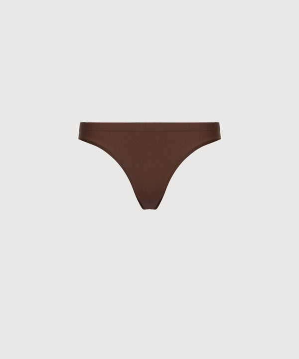 Mid Rise Thong 3 Pack - Cocoa