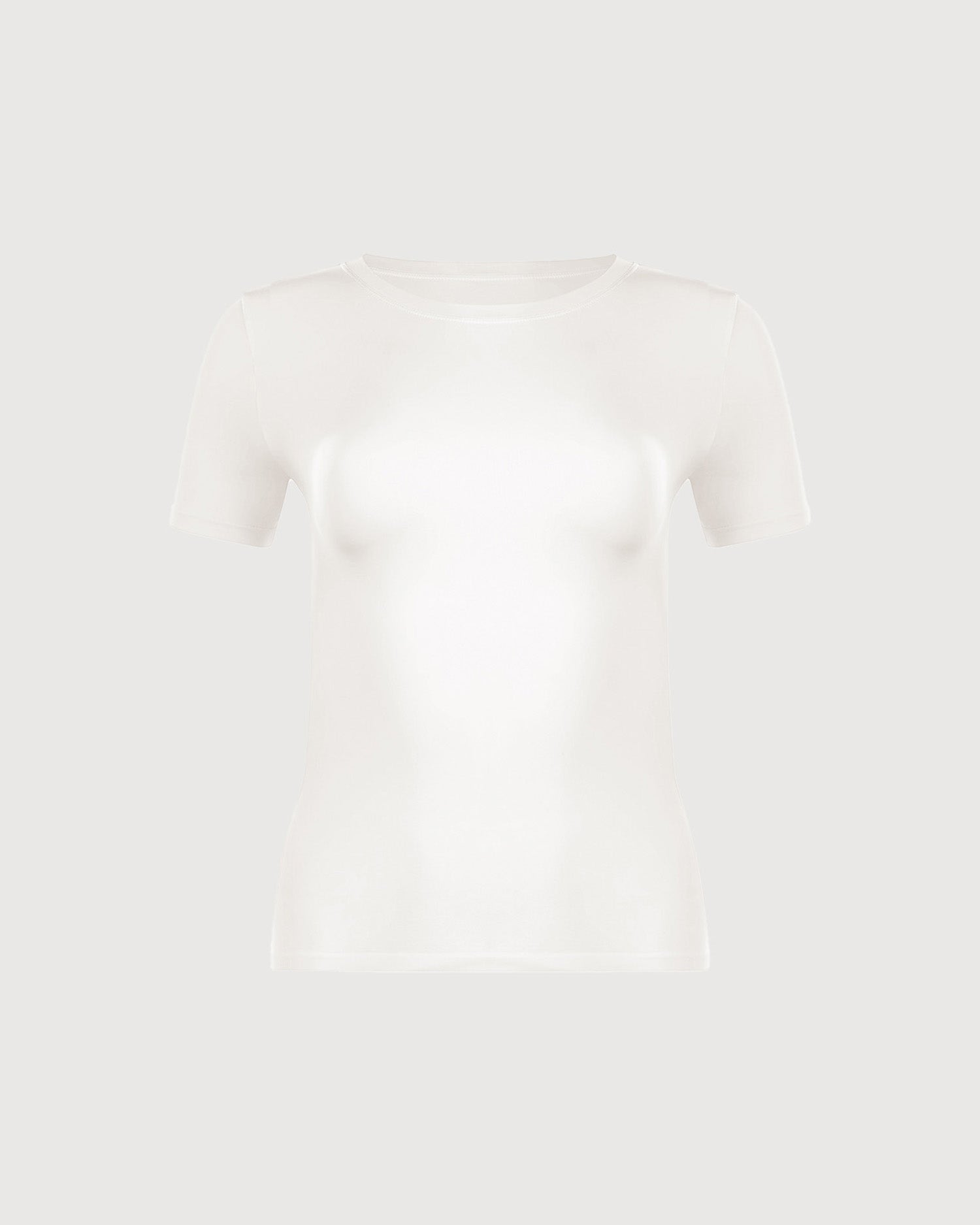 Crew Neck Tee - Pearl