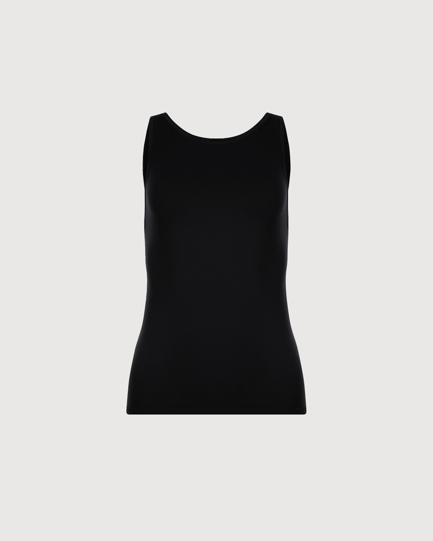 High Neck Tank - Black