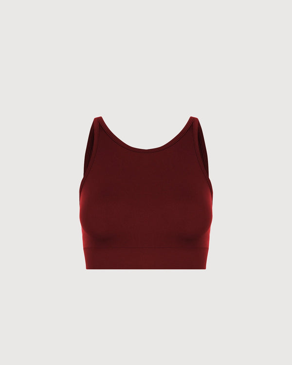 High Neck Movement Bra - Grape