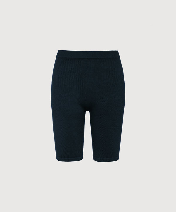 Joanne Rib Short Legging 6" - Navy