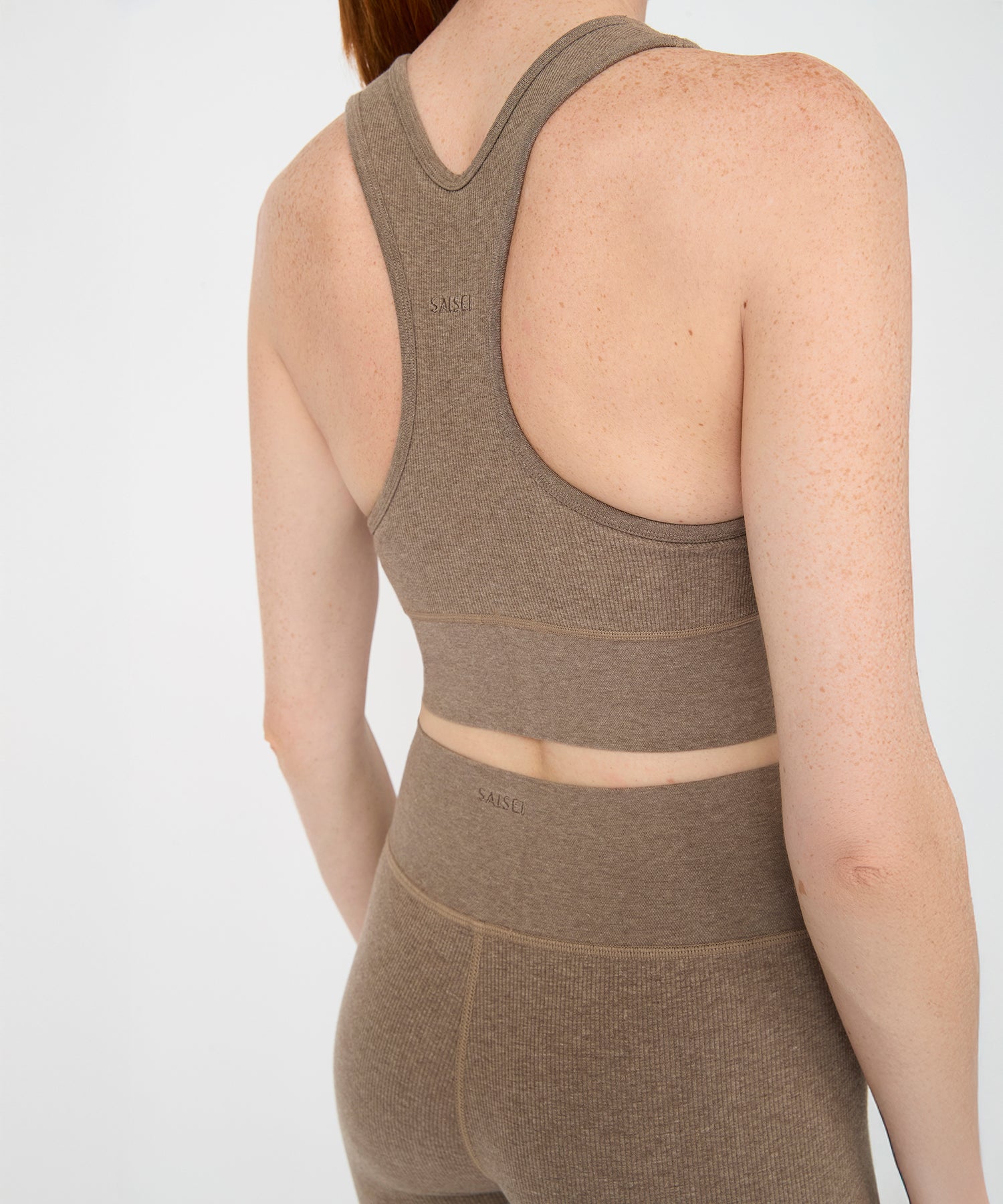 Carrie Crop Top - Hazelnut Melange