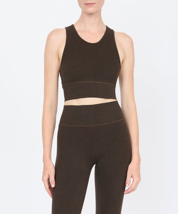 Carrie Crop Top - Sepia Melange