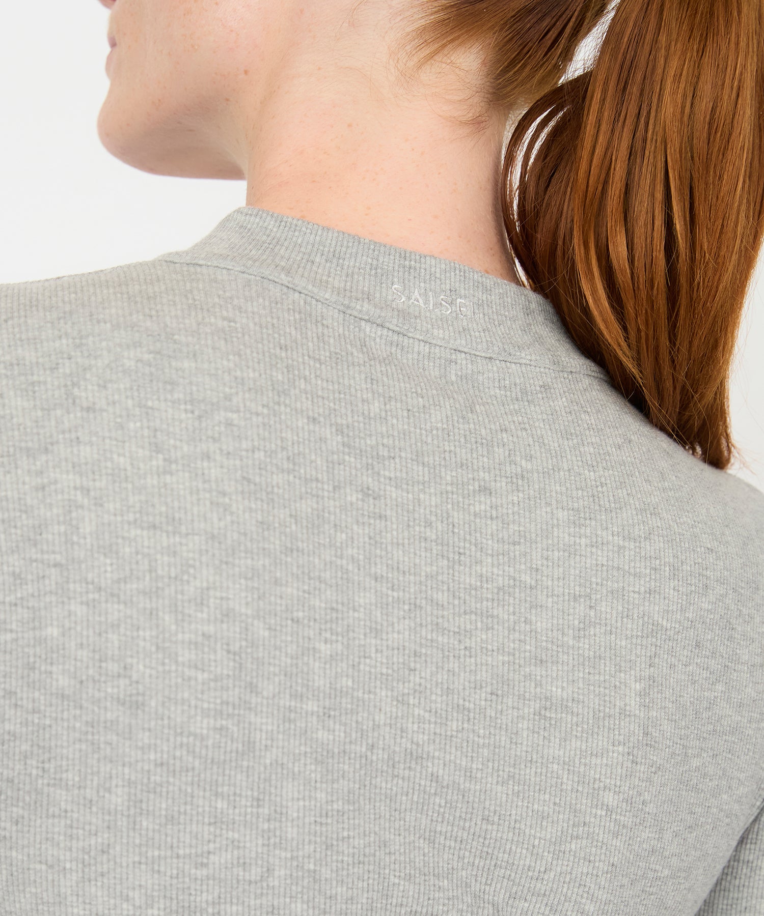 Tilda Crop Full Zip Jacket - Grey Melange