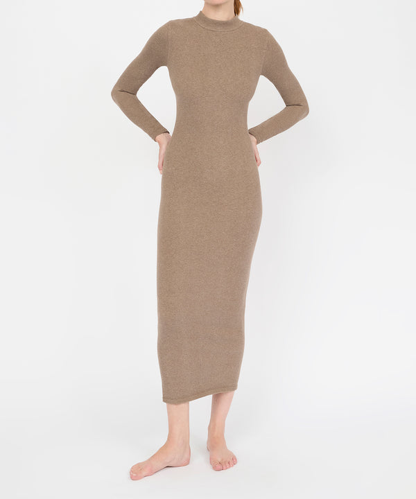 Yasmin Dress - Hazelnut Melange