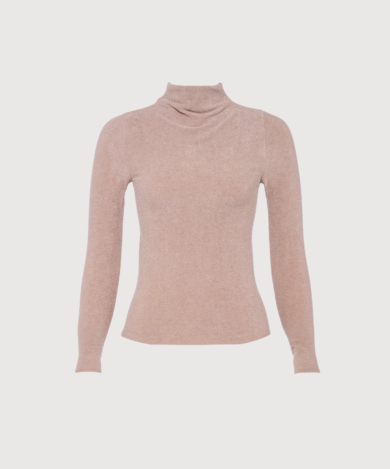 Janice Turtleneck Top - Latte