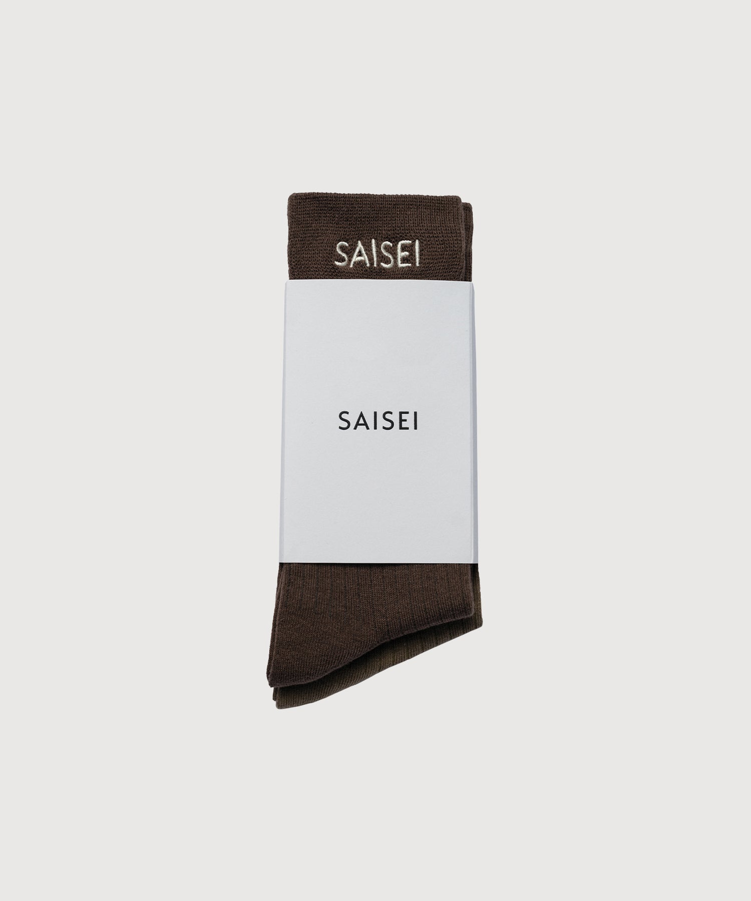 Essential Rib Comfort Socks- 2 Pack - Brown / Khaki