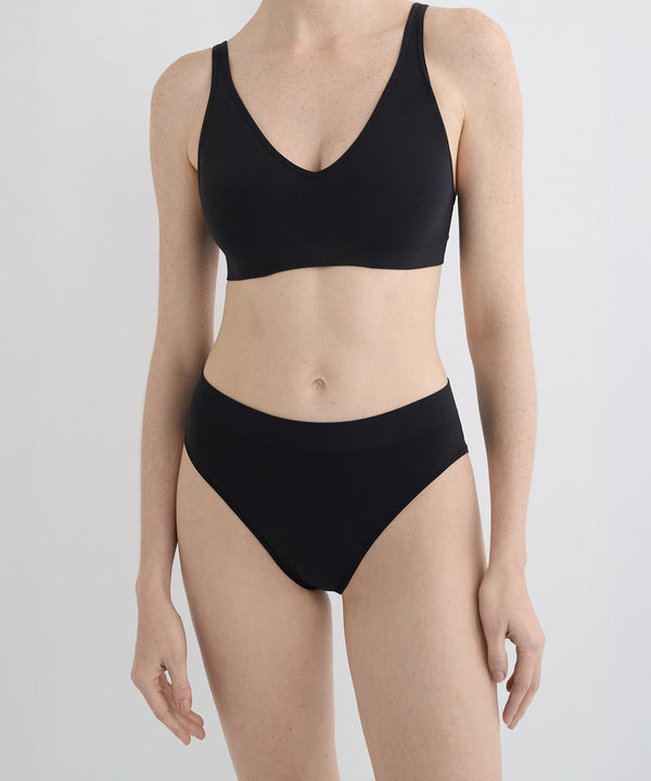 High Waist Brief 3 Pack - Black