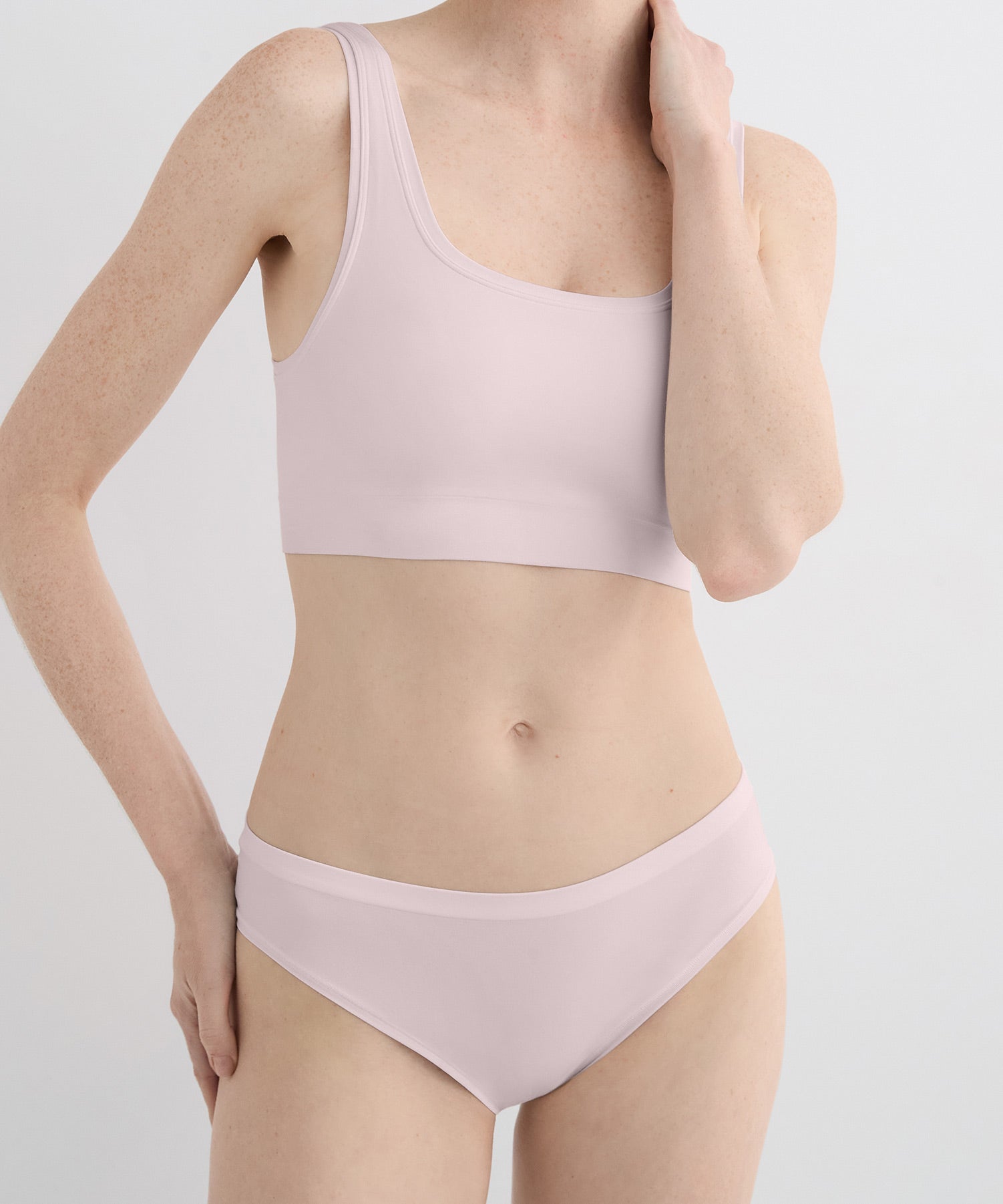 Double Scoop Bra Top - Oleander