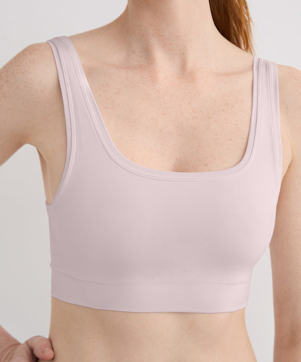 Double Scoop Bra Top - Oleander