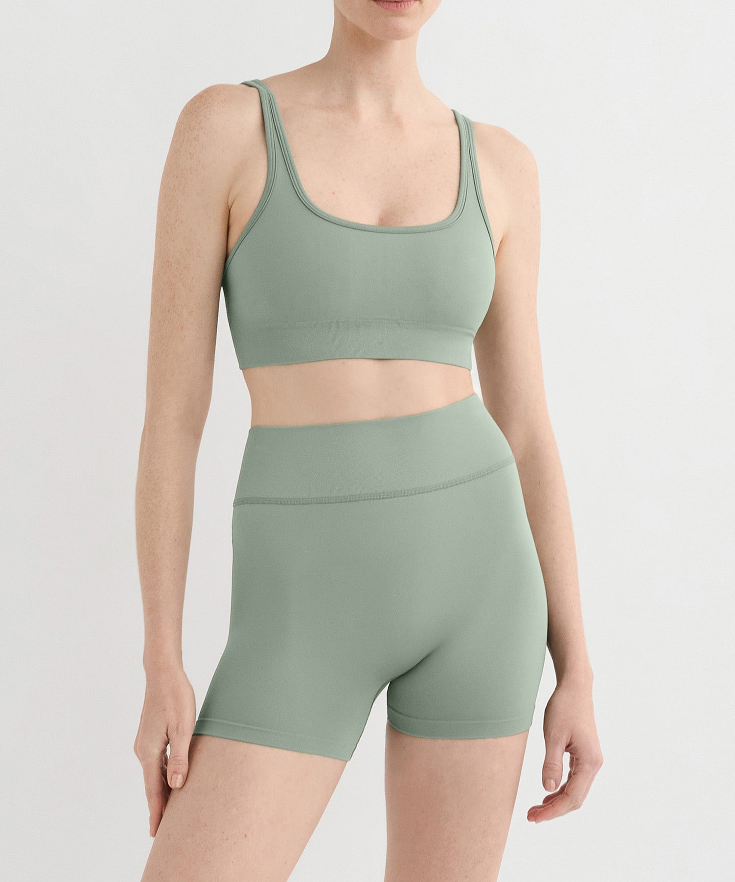 Performance Racerback Sports Bra - Sage