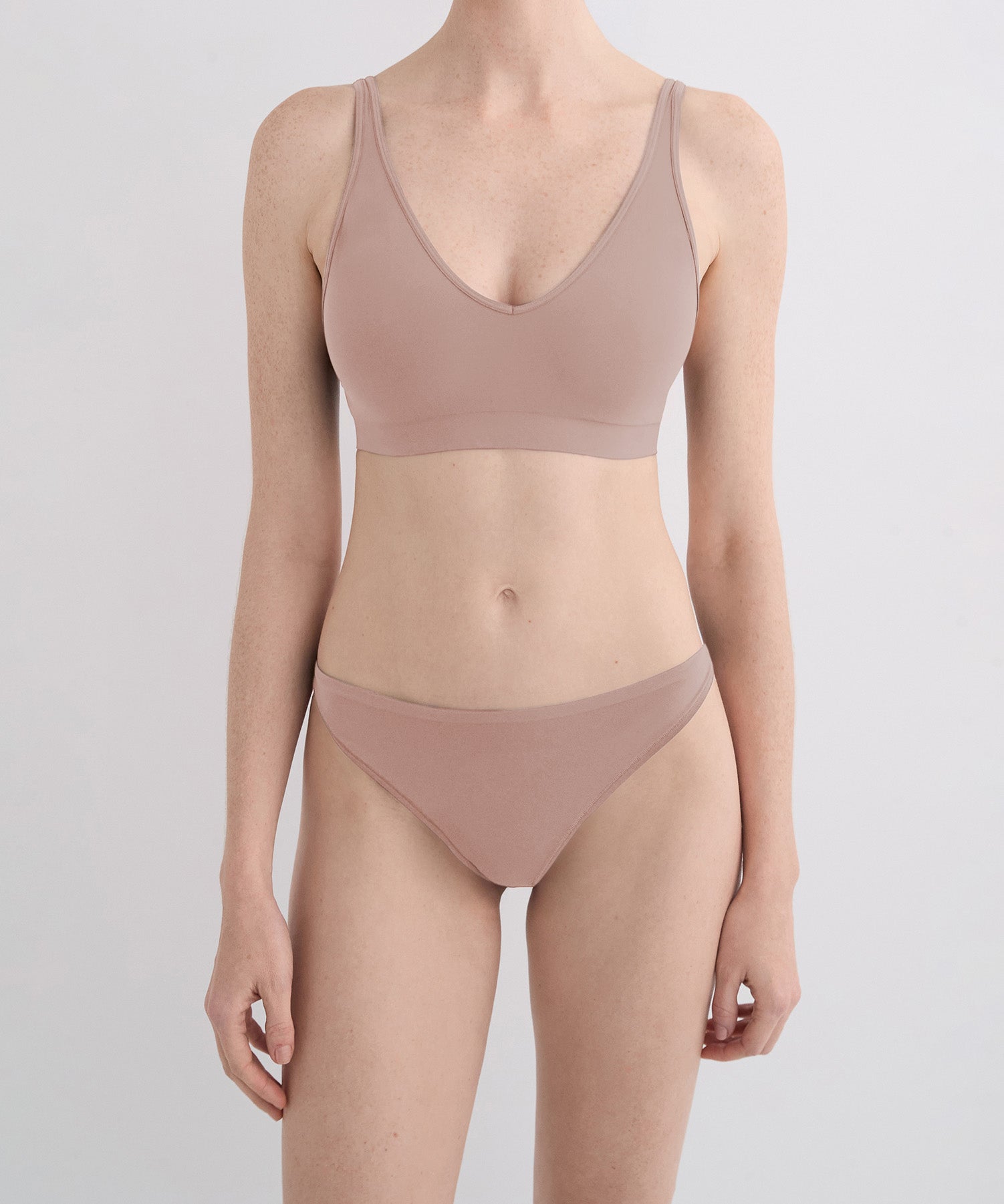 String Bikini Brief 3 Pack - Taupe
