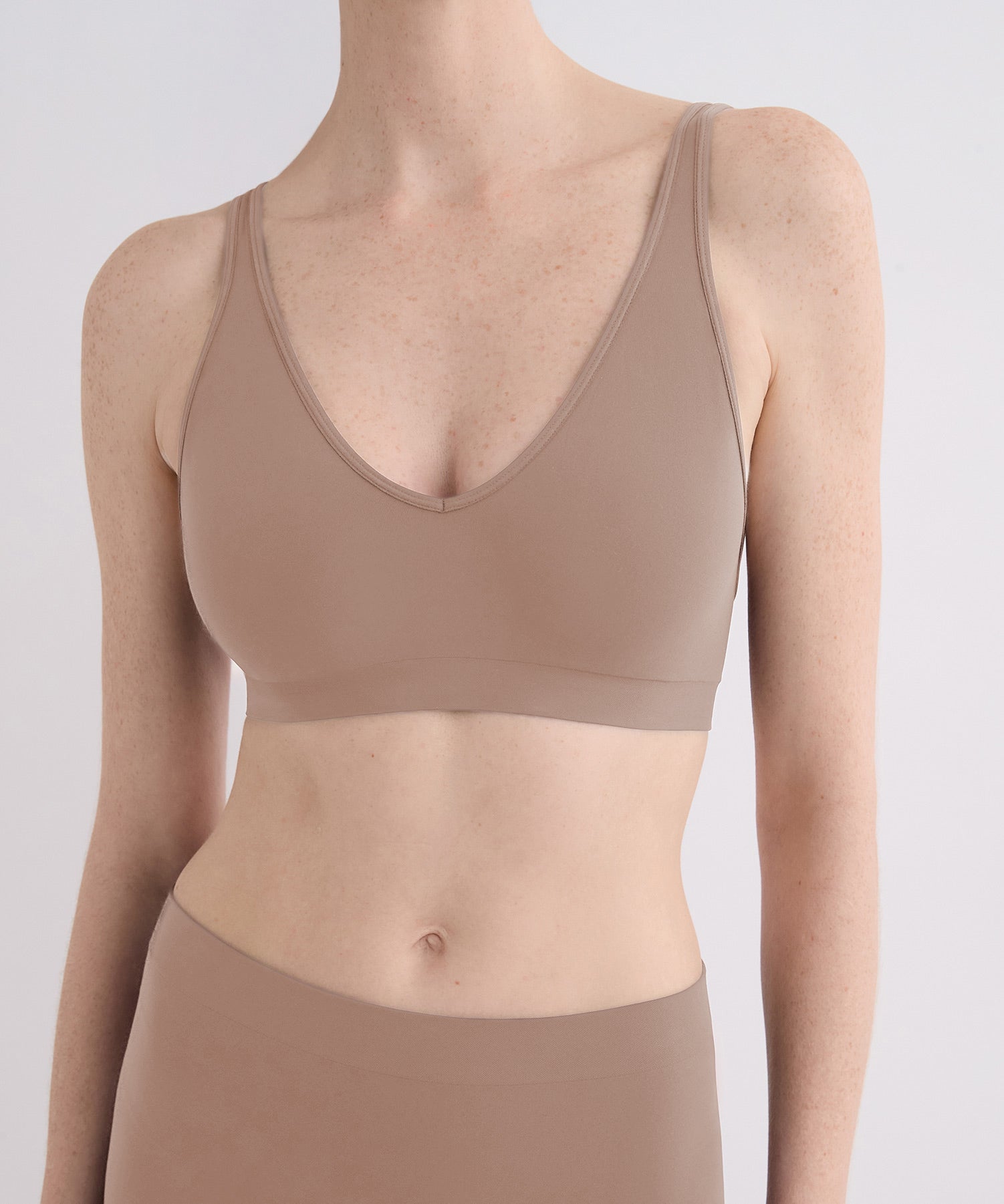 Triangle Bralette - Taupe