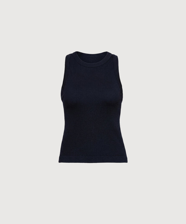 Lily Rib Tank - Black