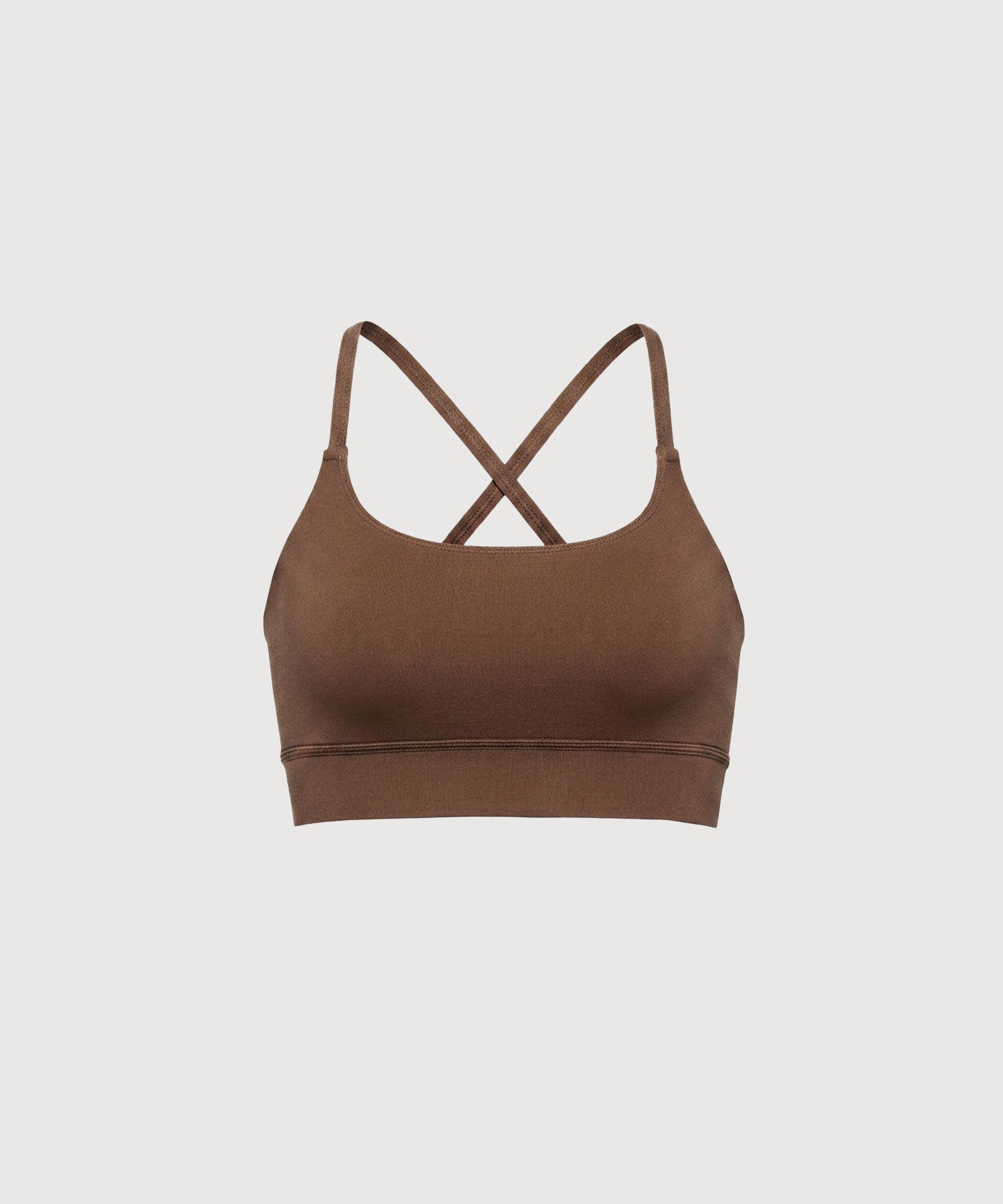 X-Back Lounge Bra Top - Dark Earth