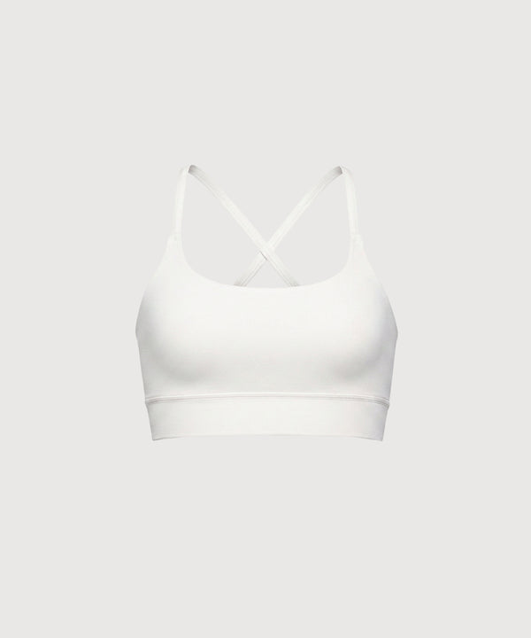 X-Back Lounge Bra Top - Pearl