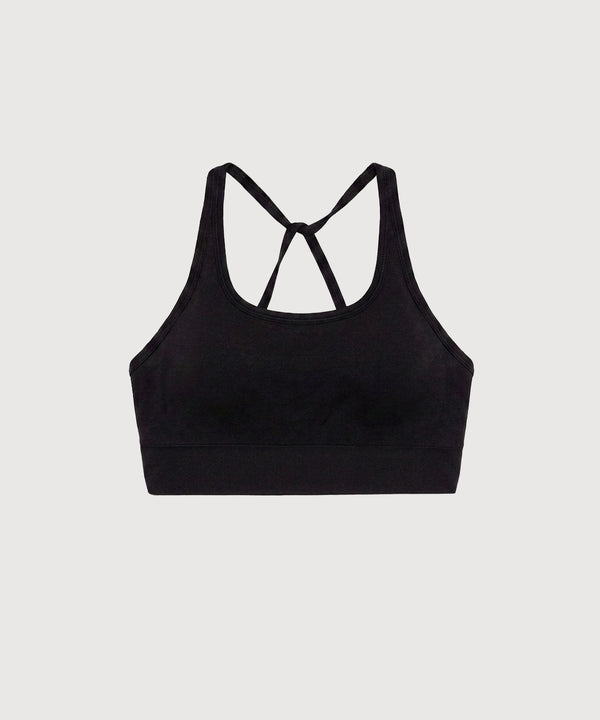 Cut-out Movement Bra - Black