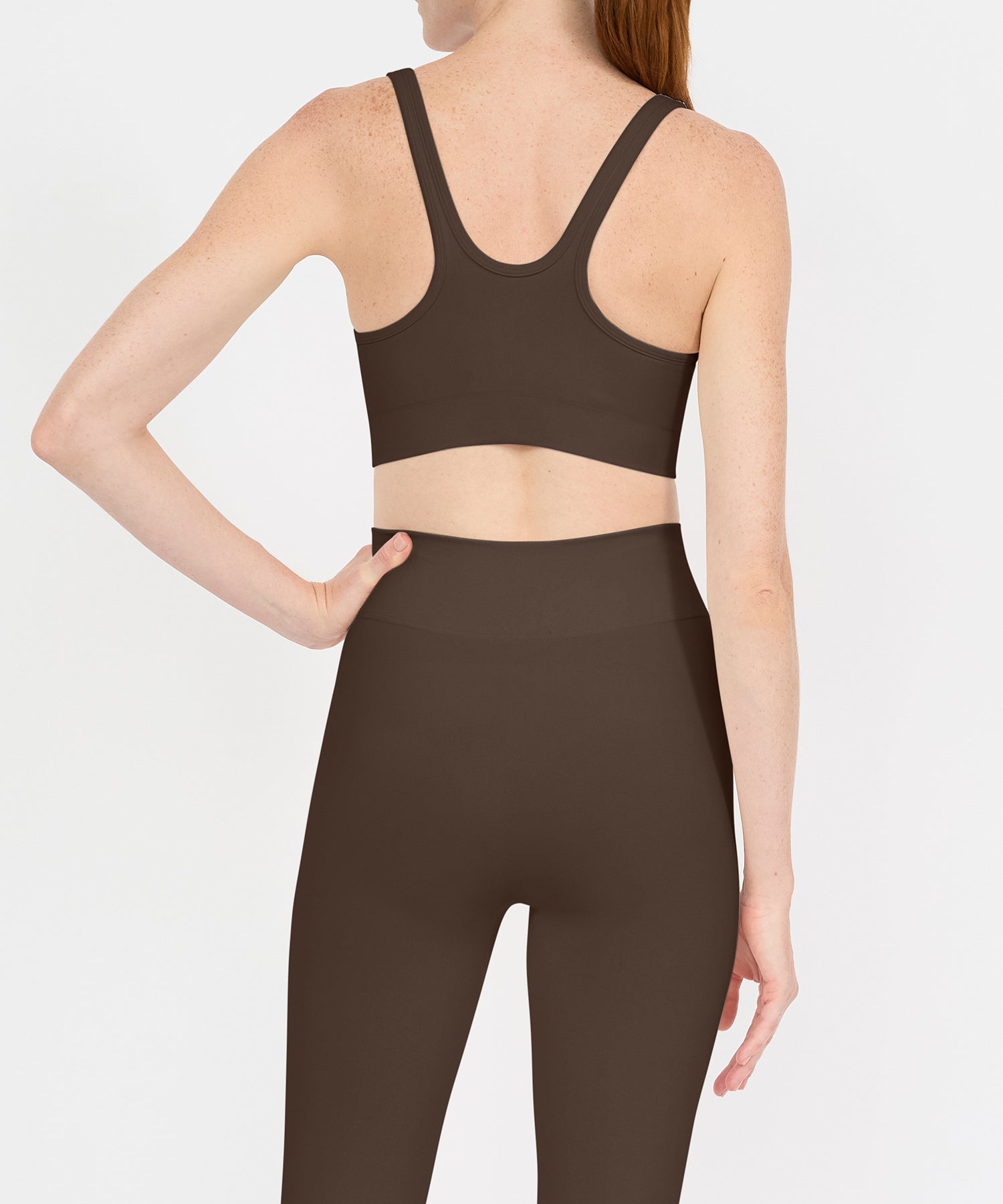 Performance Racerback Sports Bra - Acorn