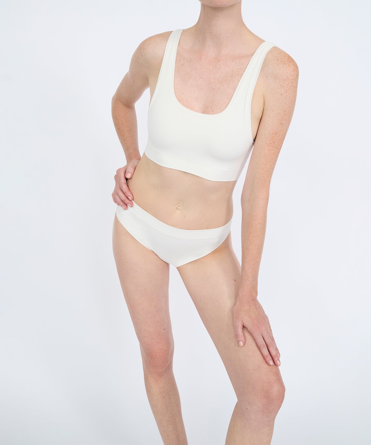 High Waist Brief 3 Pack - Pearl