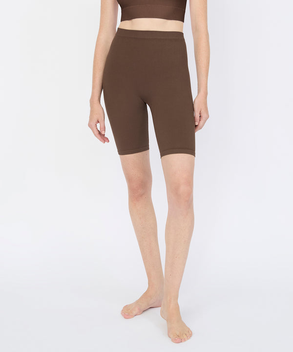 Joanne Rib Short Legging - Acorn
