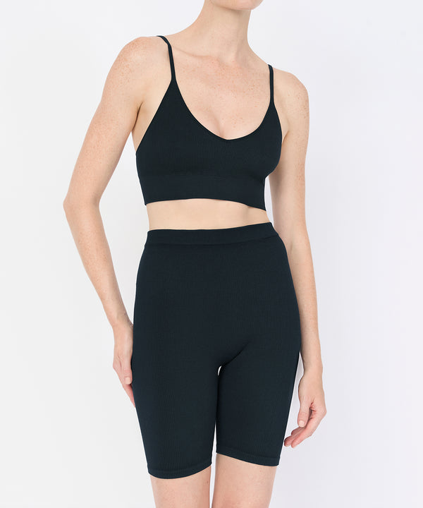 Joanne Rib Short Legging - Navy