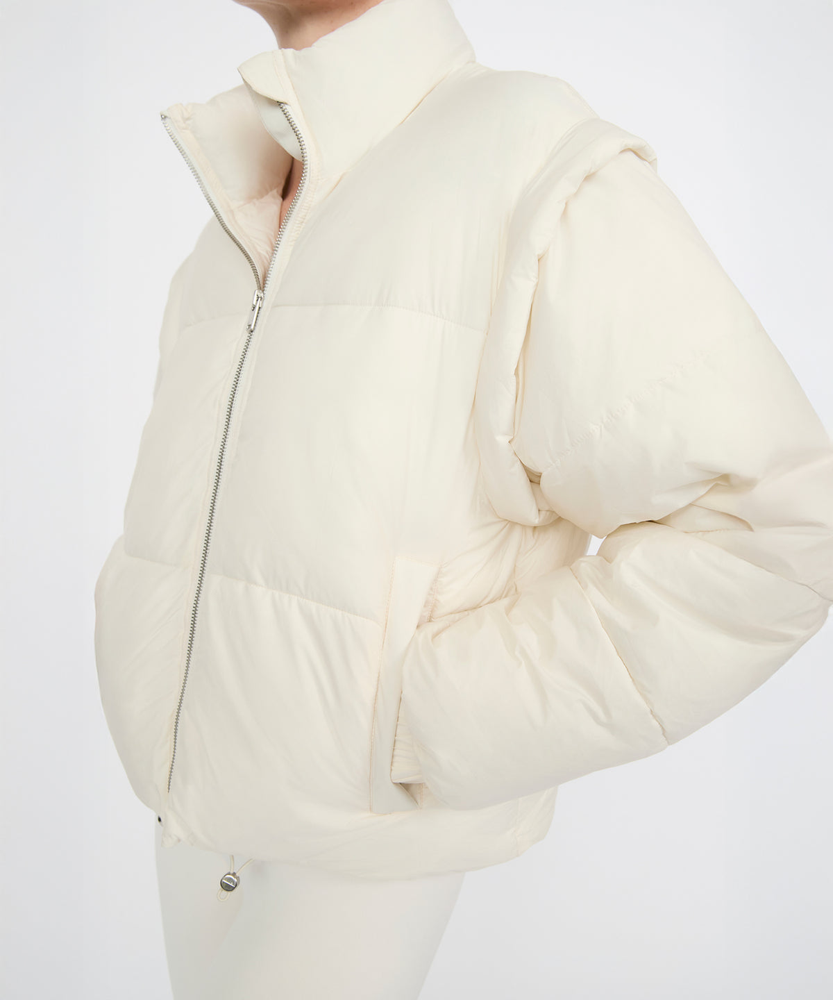 Joni Puffer Jacket - Pearl