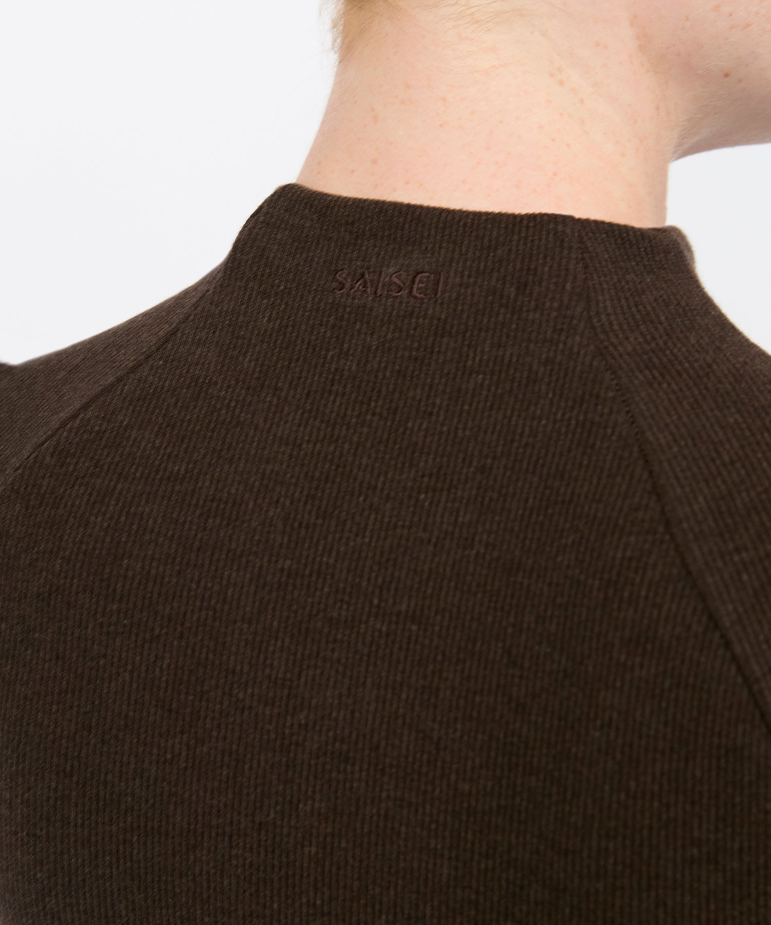 Juliette Seam Full Zip Jacket - Sepia Melange