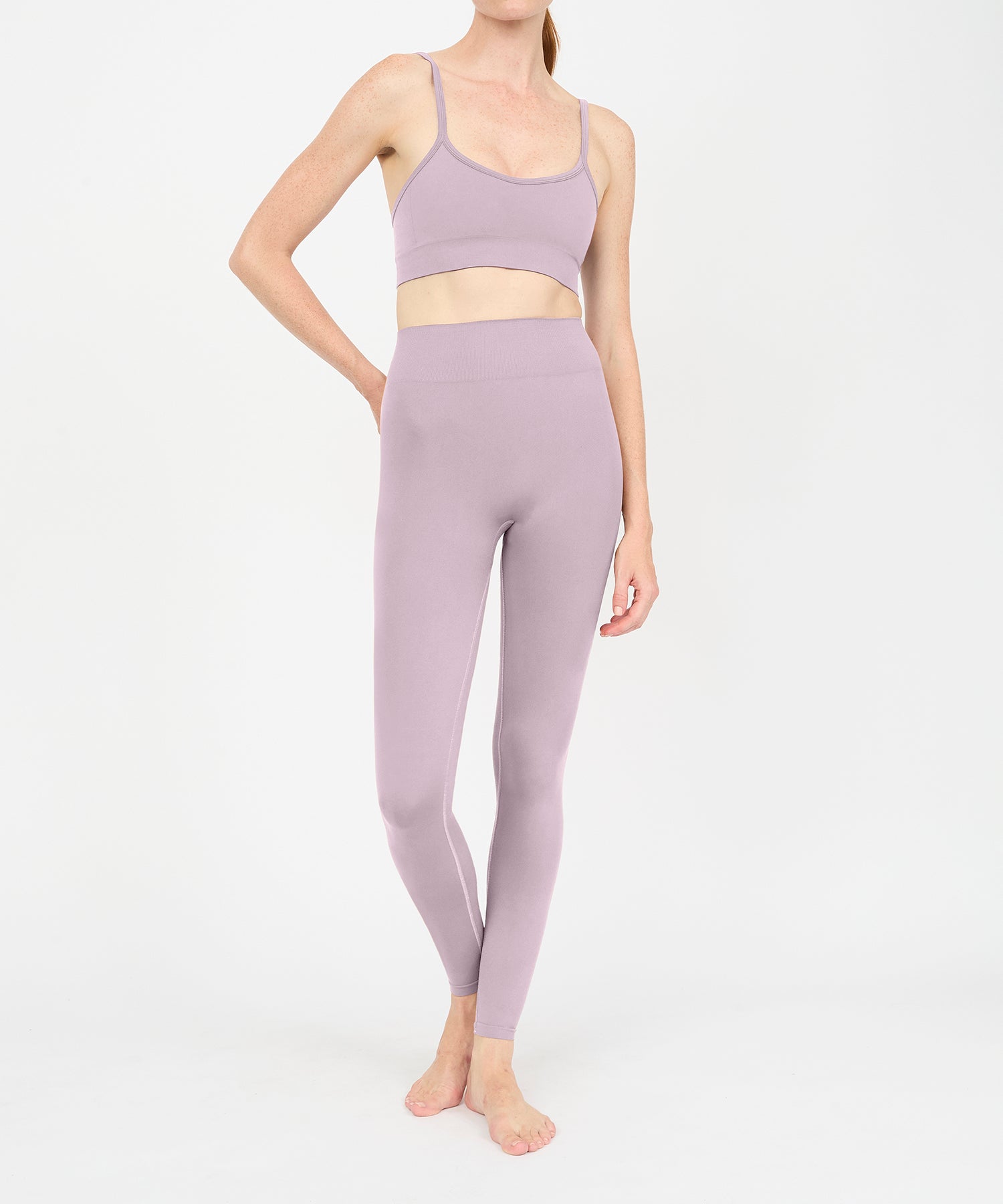 Form Movement V Neck Bra - Mauve