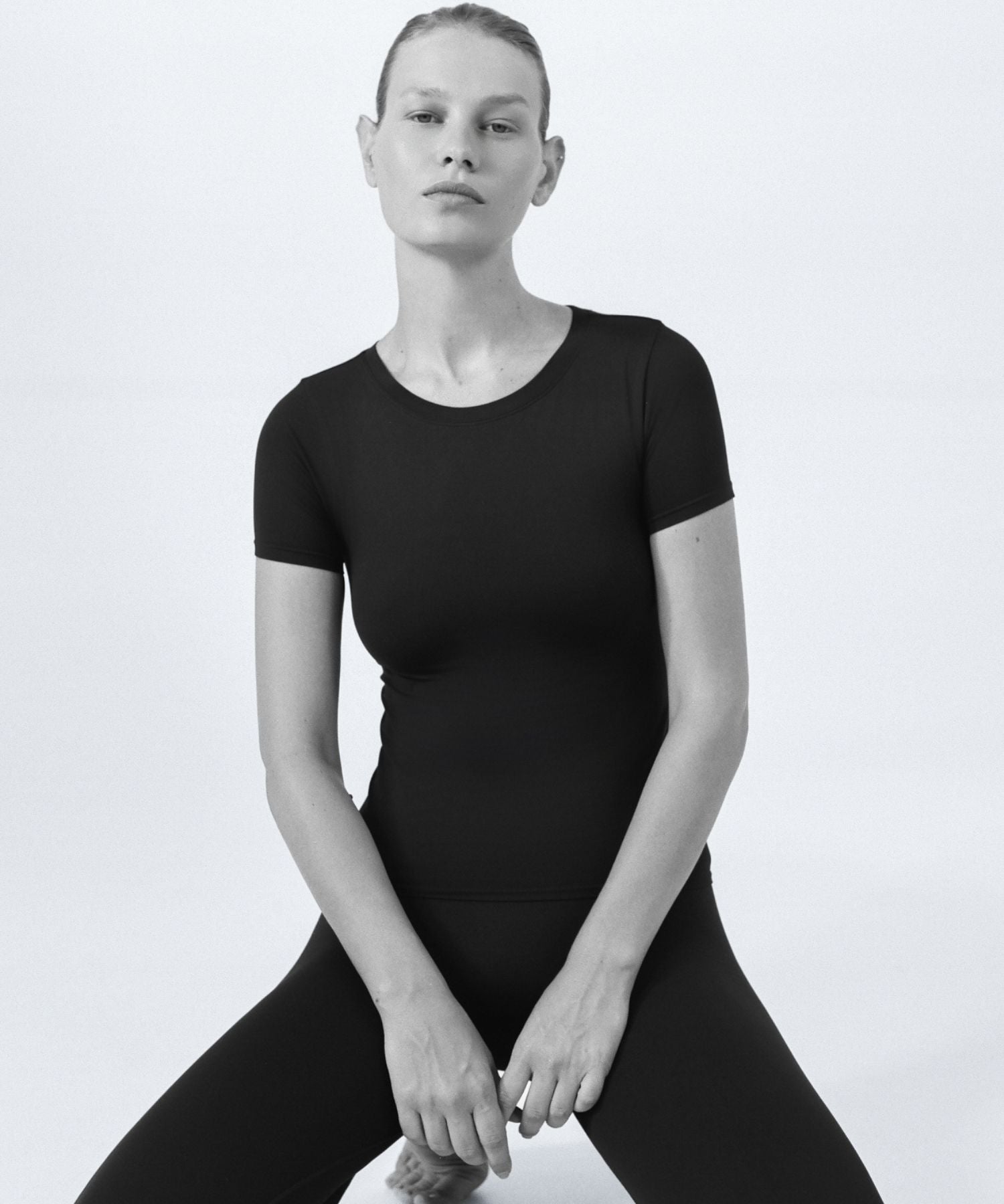 Crew Neck Tee - Black