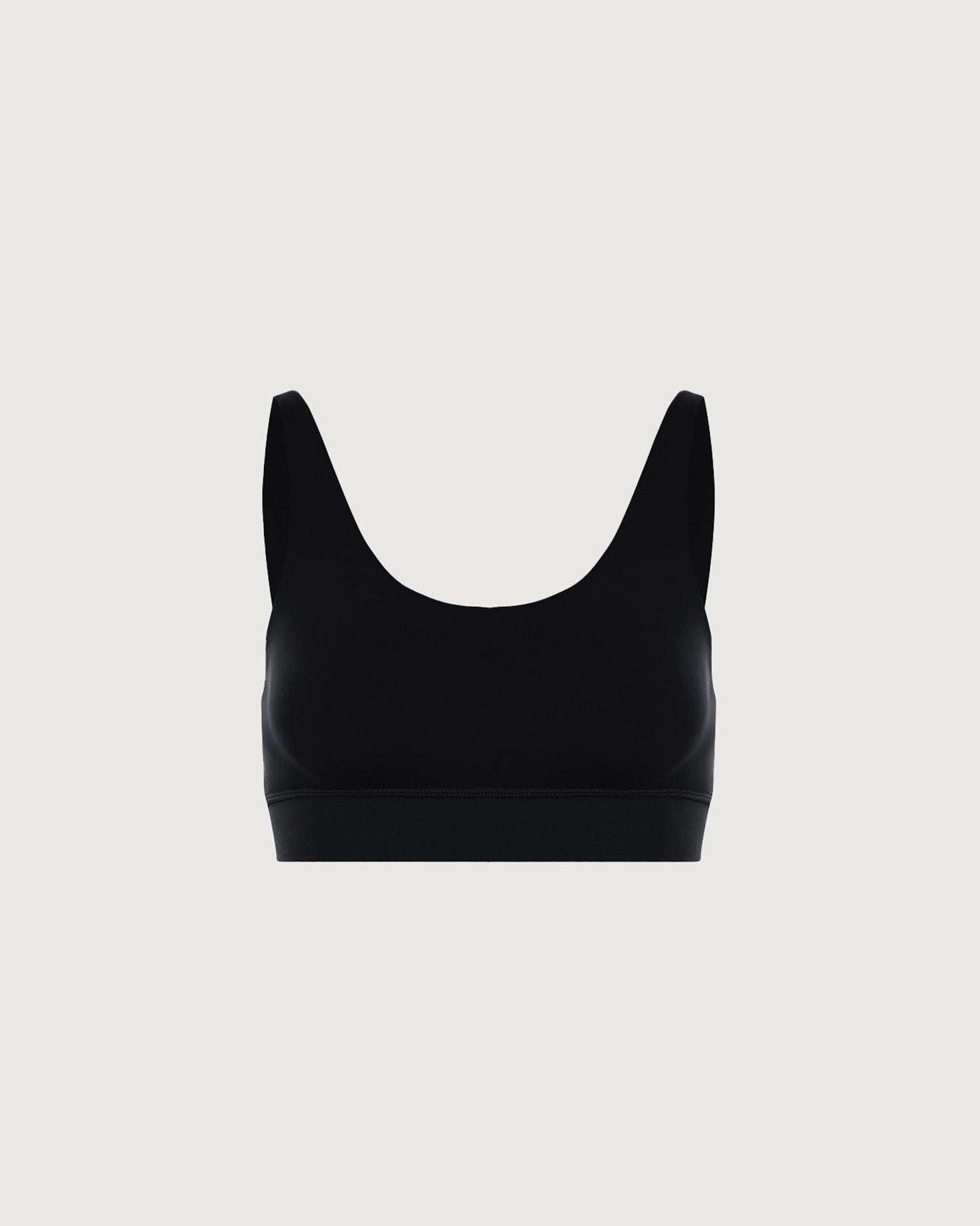 Scoop Bra Top - Black