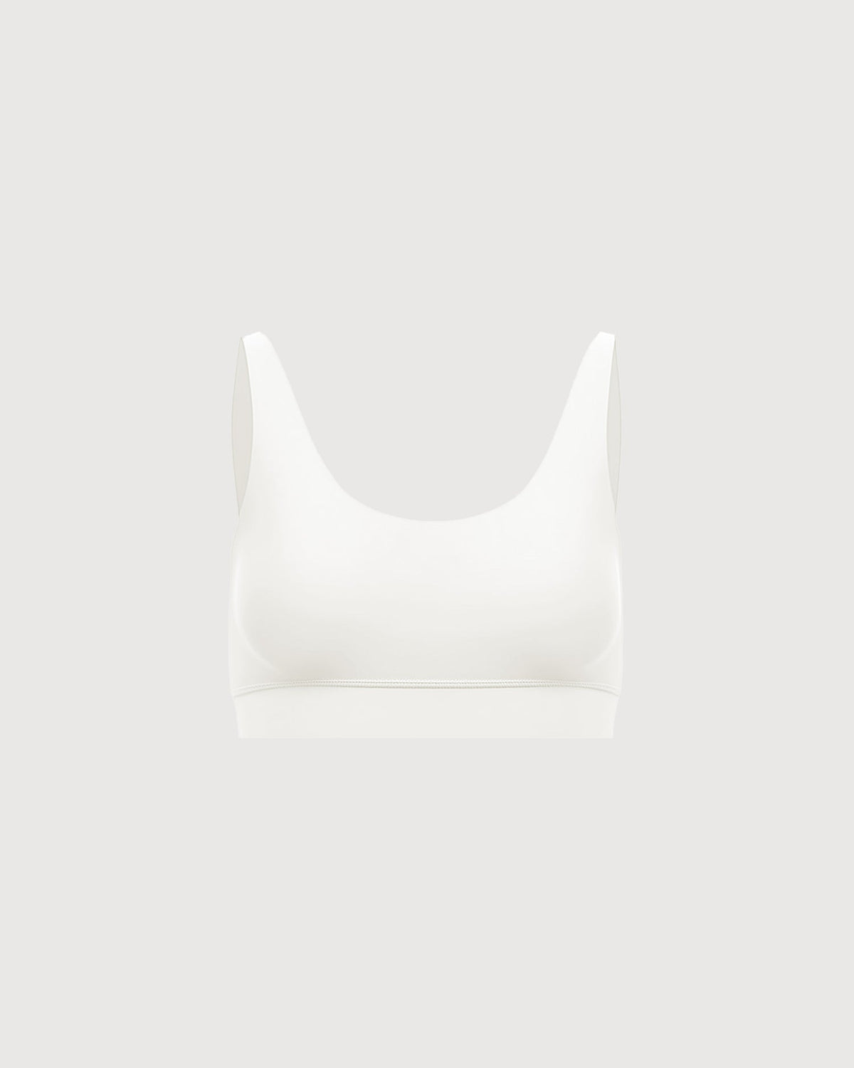 Double Scoop Bra Top - Pearl