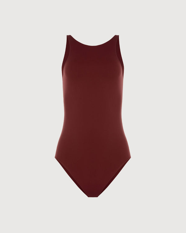 Open Back Bodysuit - Grape