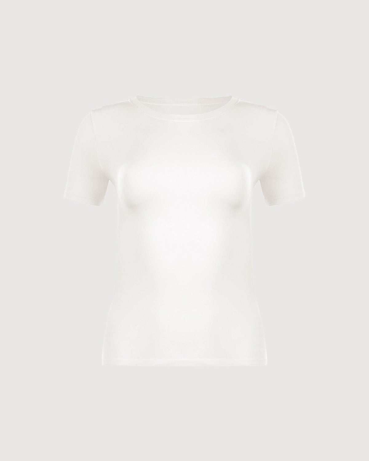 Crew Neck Tee - Pearl