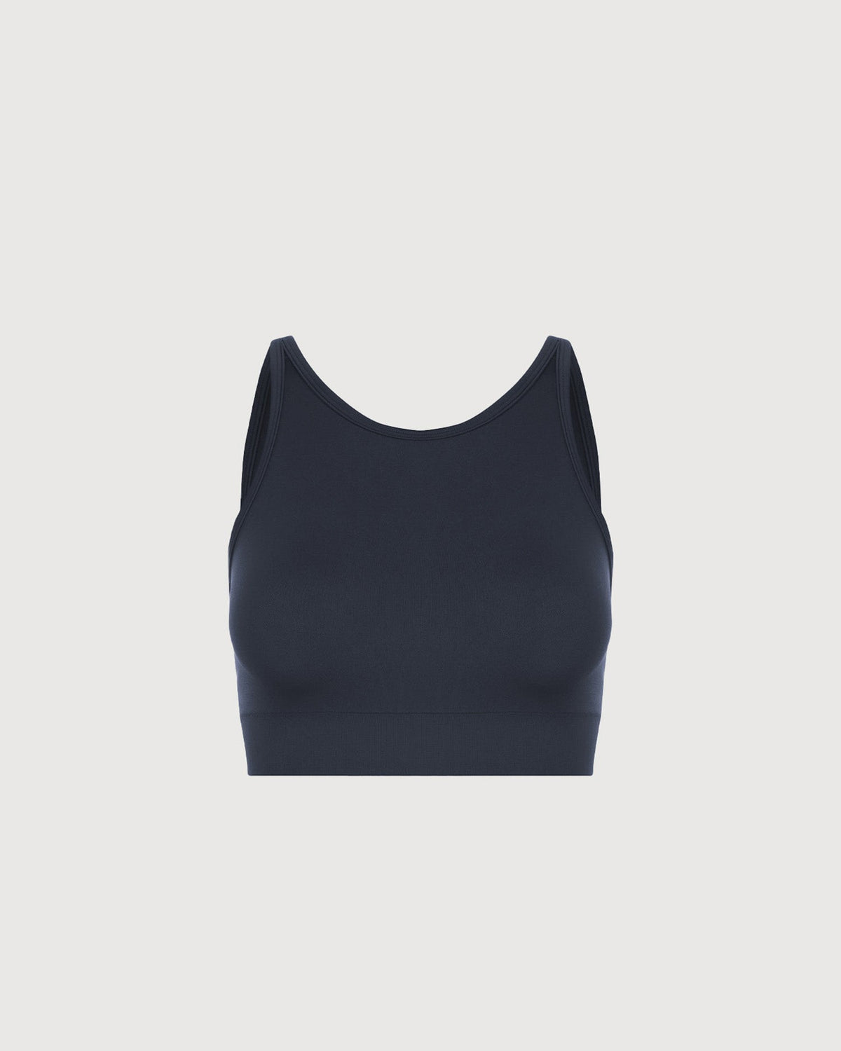 Performance High Neck Sports Bra - Navy
