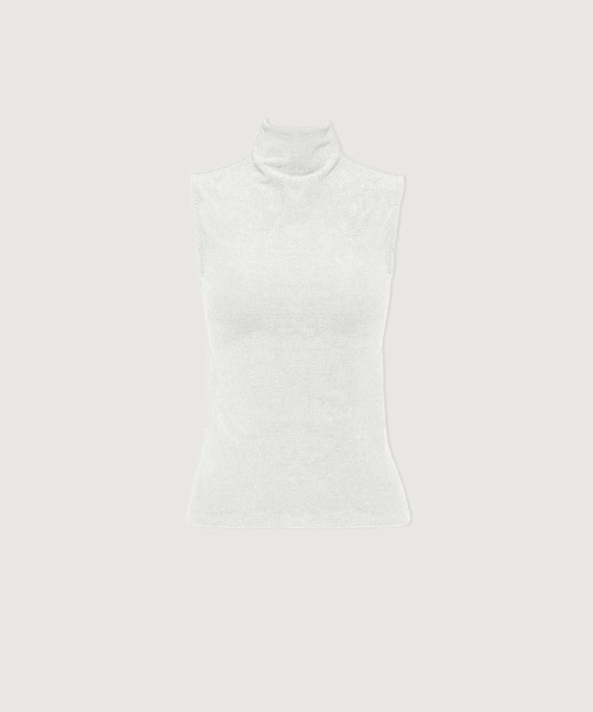 Gloria High Neck Tank - Pearl