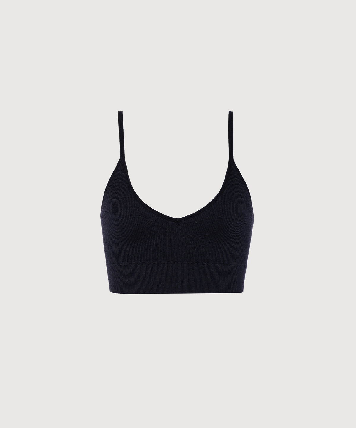 Bianca Rib Bralette - Black