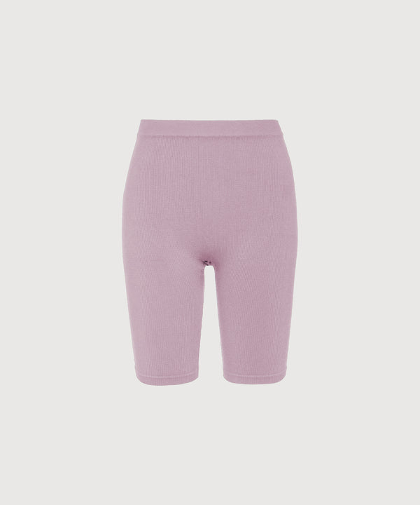 Joanne Rib Short Legging 6" - Mauve