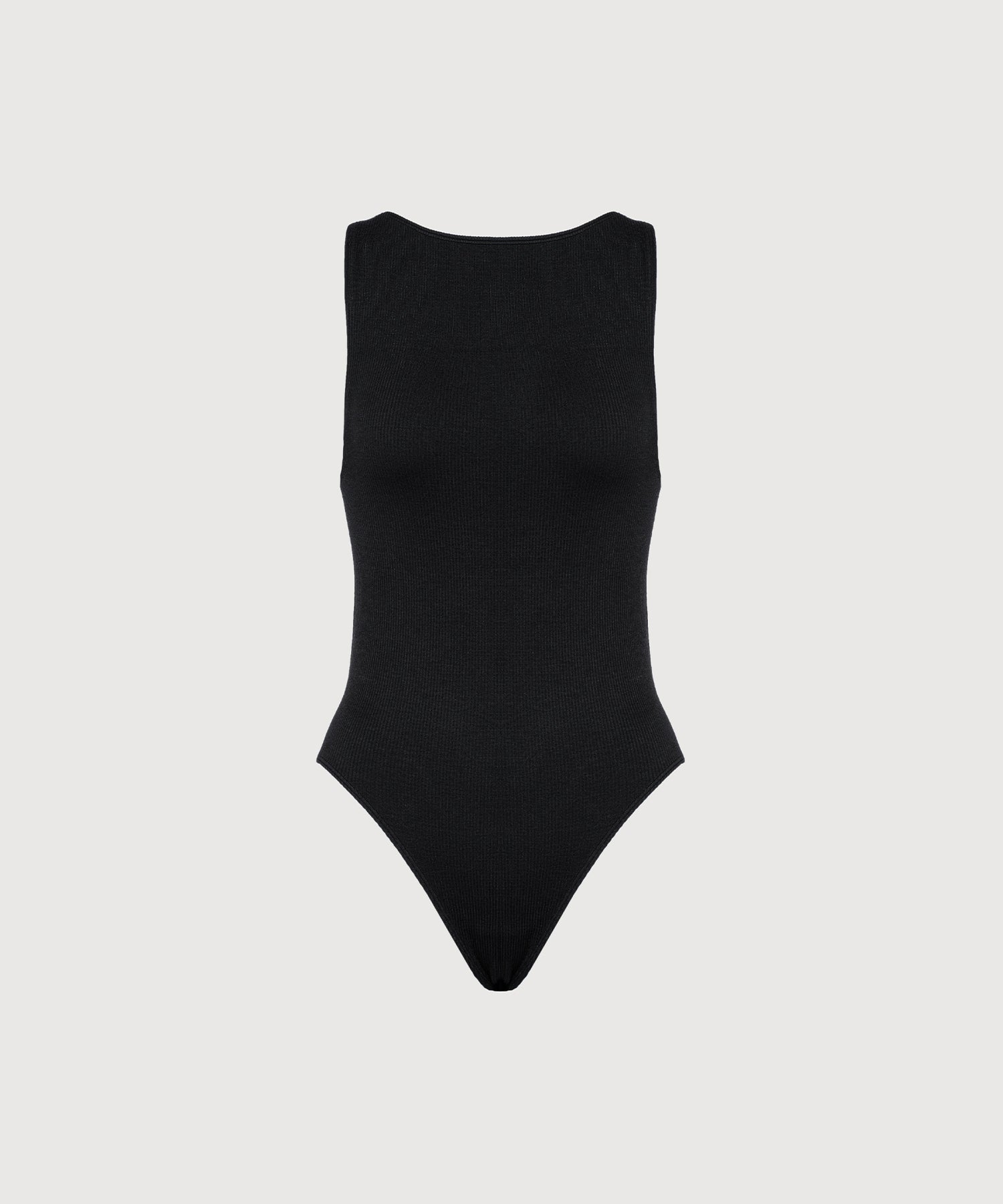 Audrey High Neck Bodysuit - Black