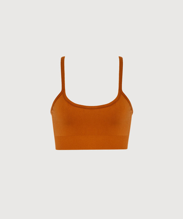 Form Movement V Neck Bra - Terracotta