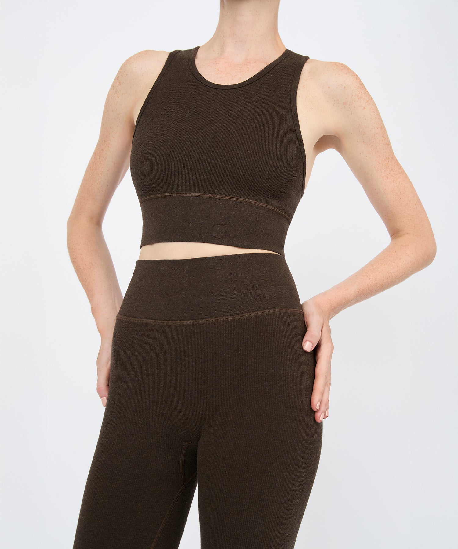 Louise High Rise Legging 25" - Sepia Melange