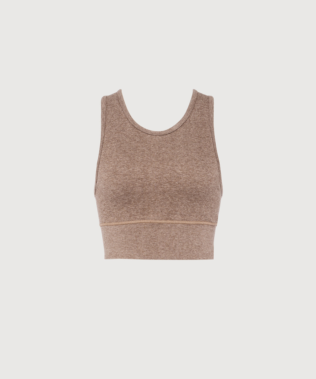 Carrie Crop Top - Hazelnut Melange