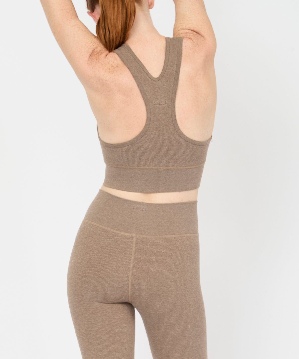 Carrie Crop Top - Hazelnut Melange