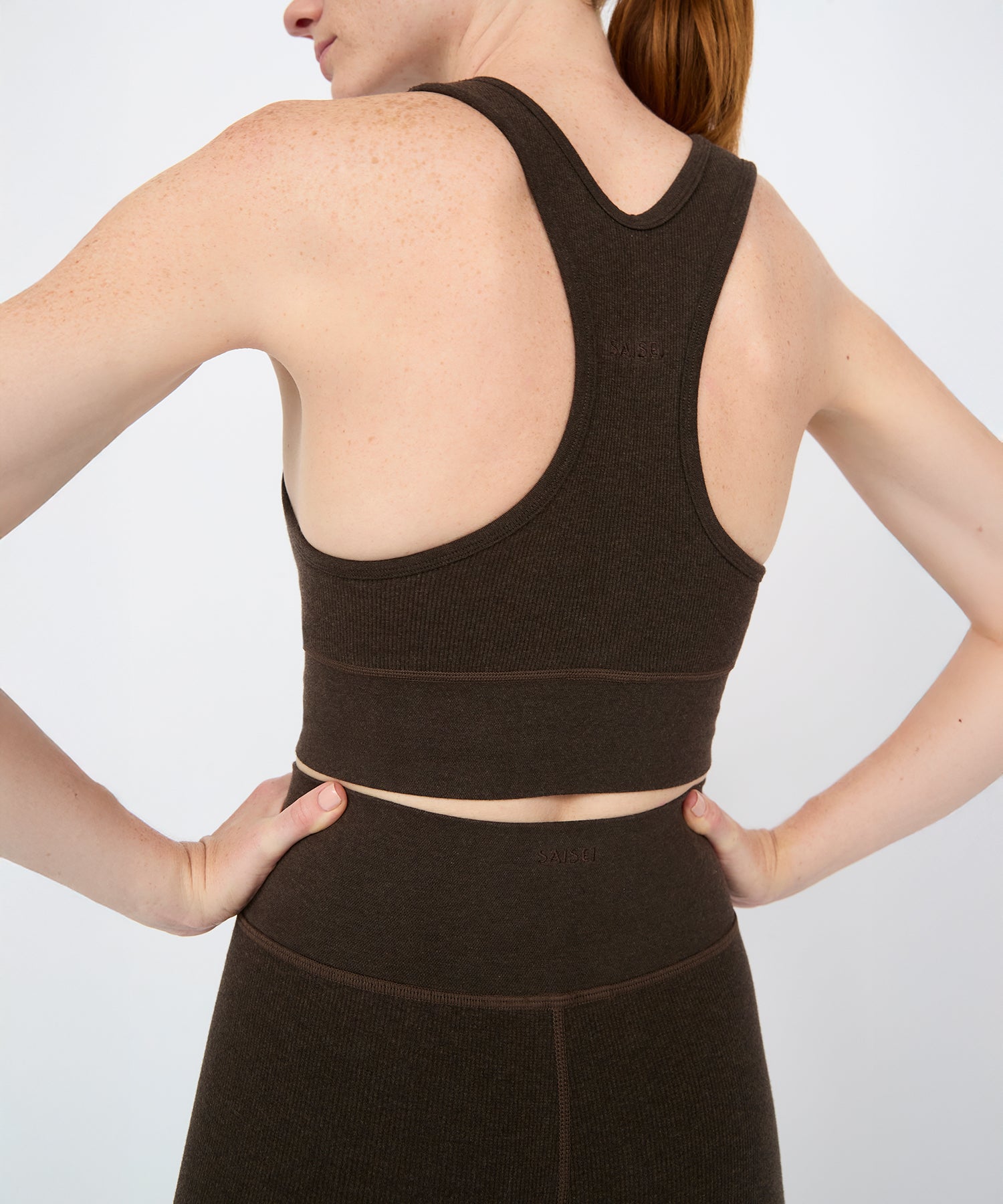 Carrie Crop Top - Sepia Melange