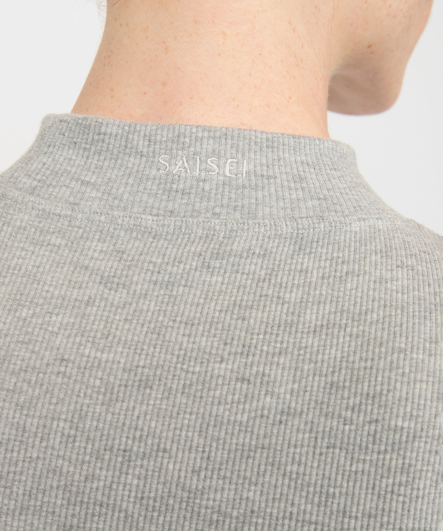 Anja Long Sleeve Top - Grey Melange