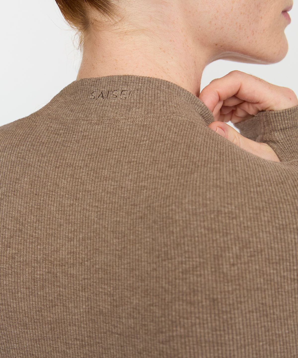 Anja Long Sleeve Top - Hazelnut Melange